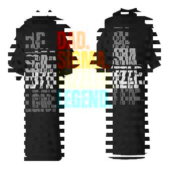 Dad Sigma Rizzler Legend Dad Birthday Fathers Day T-Shirt - Thegiftio UK