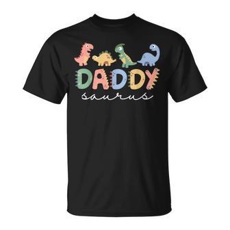 Daddysaurus T Rex Dinosaur Dad Daddy Saurus Family T-Shirt - Thegiftio UK