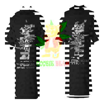 Doobie Bear 大麻の葉 雑草愛好家 マリファナギフト Tシャツ - Kawaiitshirt