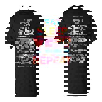 Eat Sleep Yeet Repeat Vintage Yeet Summer Vibe Apparel T-Shirt - Thegiftio