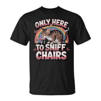 Embarrassing Inappropriate Only Here To Sniff Chair T-Shirt - Thegiftio UK