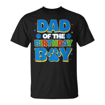 Family Matching Party Dad Of The Birthday Boy T-Shirt - Thegiftio UK