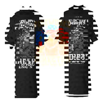 Fireworks Director Bigfoot 4Th Of July Usa Flag Boys T-Shirt - Monsterry