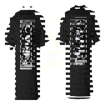 The Husky タロットカード メンズ レディース キッズ シベリアンハスキー Tシャツ - Kawaiitshirt