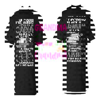 I'm A Camping Grandma Camper Campfire T-Shirt - Monsterry