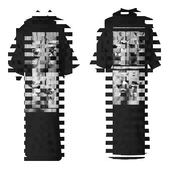 Llamas With Sunglasses Cool Llama Animals Photo Booth T-Shirt - Thegiftio