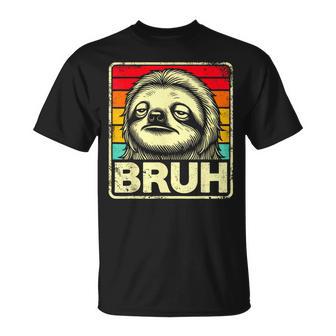 Graphic Meme Sloth Bruh For Boys Girls Women T-Shirt - Thegiftio UK