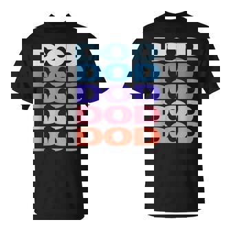 Modern Repeated Text Dod Tシャツ - Kawaiitshirt
