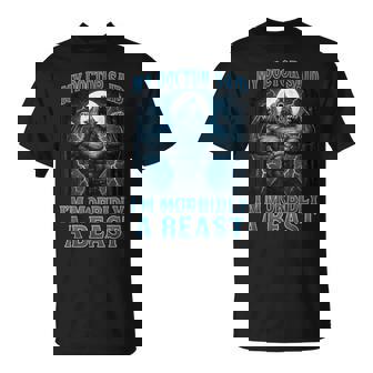 Graphic For Ns Alpha Wolf Beast Meme T-Shirt - Thegiftio UK