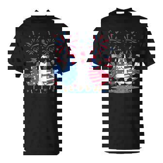 Patriotic Chickens Usa Flag 4Th Of July Chicken Lover T-Shirt - Thegiftio UK
