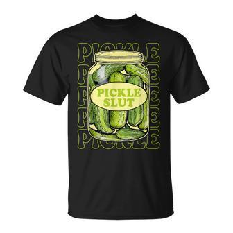 Pickle Slut Lover Canned Pickles Lovers Girls T-Shirt - Thegiftio UK