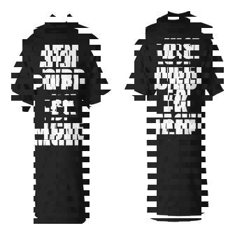 Saying Autism Powered FCk Machine Retro Health Appare T-Shirt - Thegiftio