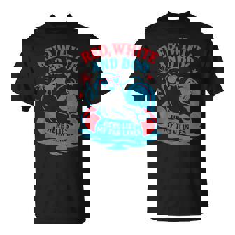 Summerween Red White And Boo 4Th Of July Matching T-Shirt - Monsterry