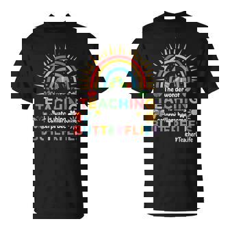 Teacher The Wonder Of Teaching Is Watching Caterpillar T-Shirt - Thegiftio UK