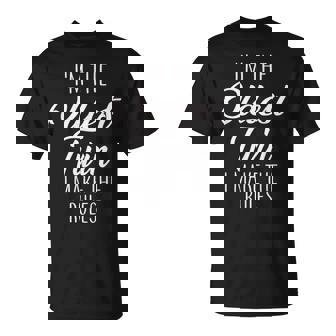 Twins Oldest Twin I Make The Rules 兄弟家族 Tシャツ - Kawaiitshirt