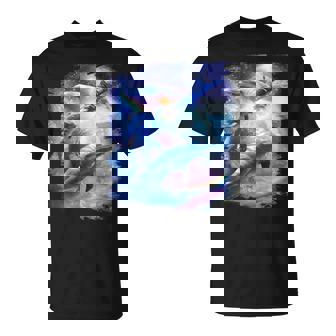 Galaxy Dolphin 宇宙のイルカ Tシャツ - Kawaiitshirt