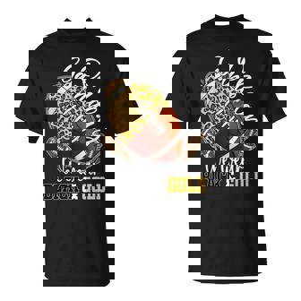 On Gameday Football We Wear Black And Gold School Spirit T-Shirt | Seseable CA