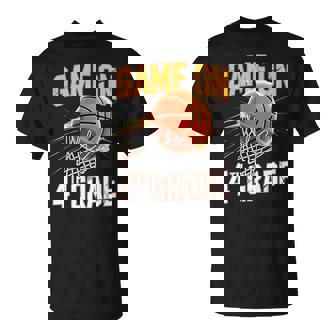 Games On 4Th Grade Basketball First Day Of School T-Shirt | Mazezy