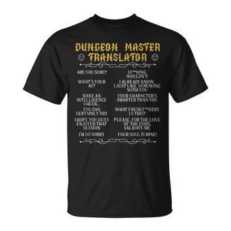 Gaming-Masterjuego De Mesa Juego De Rol Jugador Mazmorra Camiseta unisex - Regaloses