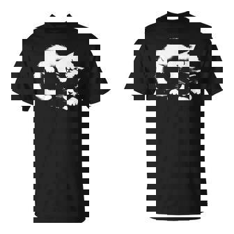 Gatito Blanco Y Negro Durmiendo Gato Lindointage Amante Del Gatito Camiseta unisex - Regaloses