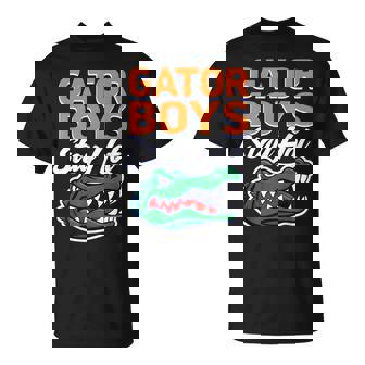 Gator Boys Stay Hot Bold Retro Alligator Graphic T-Shirt | Mazezy