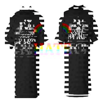 Gay Pride I'm Straight But I Don't Hate Lgbtq Ally Women T-Shirt - Thegiftio UK
