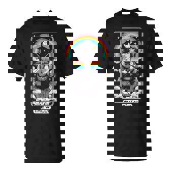 Gay Pride Month Cat Card The Ally Lgbtq Rainbow Women T-Shirt - Monsterry