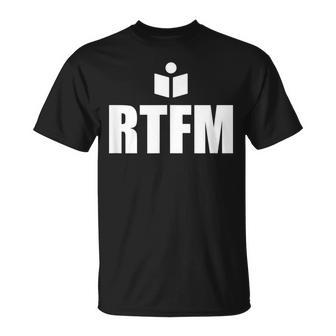 Geek Nerd Leer El Follando Manual Rtfm Camiseta unisex - Regaloses