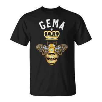 Gema Nombre Gema Regalos De Cumpleaños Reina Corona Abeja Gema Camiseta unisex - Regaloses