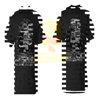 Gemini Queen Camouflage Black Woman Cap Zodiac Sign T-Shirt | Mazezy