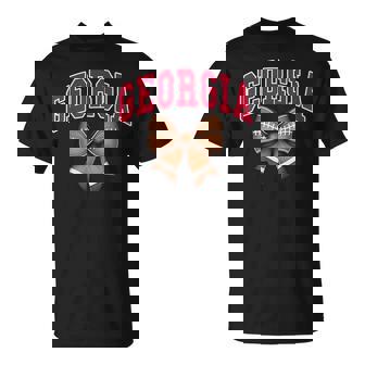 Georgia Coquette Bow For Georgia Girls Moms Toddlers T-Shirt | Mazezy