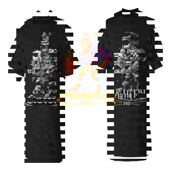 German Bigfoot Sasquatch Lederhose Oktoberfest 2025 T-Shirt | Mazezy