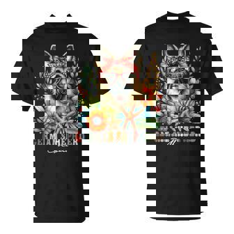 German Shepherd Mom Dog Lover Mother's Day Floral Women T-Shirt - Monsterry