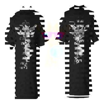 Girafe Drôle Girafe Bulle Lunettes Girafe T-Shirt - Cadeauxyz