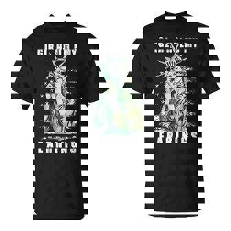 Girl Hold My Earring Fight Mode Statue Of Liberty Men T-Shirt - Thegiftio
