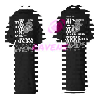 This Girl Loves Her Ravens Cute T-Shirt - Monsterry