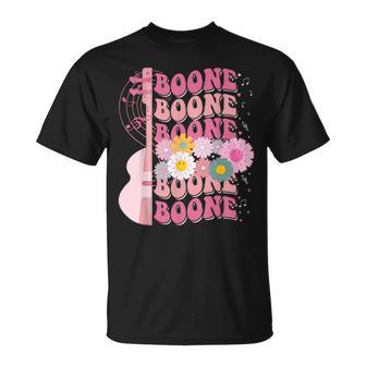 Girl Retro Boone Groovy Flower First Name Personalized 80'S T-Shirt - Thegiftio UK