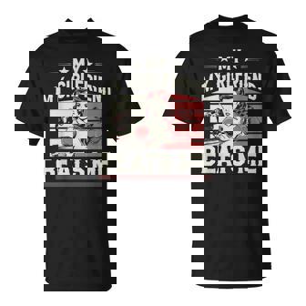My Girlfriend Beats Me Graphic For Men T-Shirt - Thegiftio