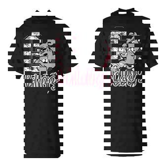 Go Bulldogs Maroon Bulldog Pride School Spirit Mascot T-Shirt | Seseable UK