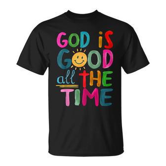 God Is Good All The Time Faith-Based Christian Bible Verse T-Shirt - Thegiftio UK