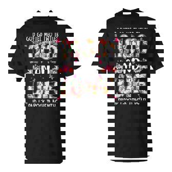 Goded Me Two Titles Mom And Wife Mother's Day Floral T-Shirt | Mazezy