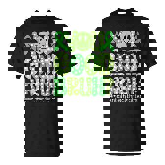 You Good Bruh Mental Health Awareness Support Green Ribbon T-Shirt | Mazezy