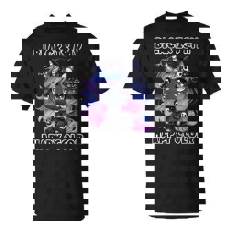 Goth Girl Black Is My Happy Color Gothic Unicorn Emo Girl T-Shirt - Thegiftio
