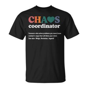 Gráfico Divertido Yarcástico Novedoso De Chaos Coordinator Camiseta unisex - Regaloses