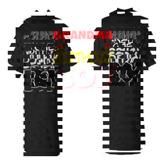 Grandma Of The Birthday Boy Family Party Birthday Outfit T-Shirt | Seseable UK