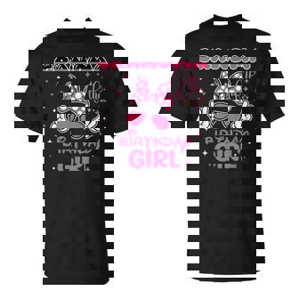 Grandma Of The Birthday Girl Cute Pink Bow Family Matching T-Shirt - Thegiftio UK