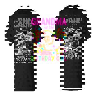 Grandma Of Birthday Girl Gracie Birthday Dolls Girl Party T-Shirt | Mazezy
