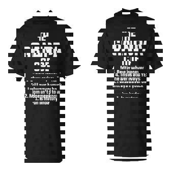 The Grandpa Code Saying Grandpa T-Shirt - Thegiftio