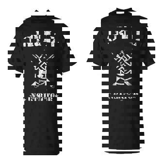 Grill Instructor Sergeant Bbq Father`S Day T-Shirt - Monsterry