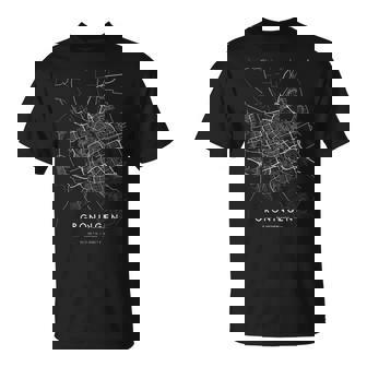 Groningen Países Bajos City Coordenadaskyline City Camiseta unisex - Regaloses